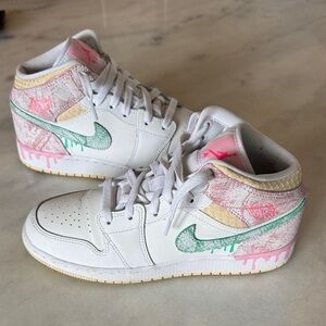 Air Jordan 1 Mid SE GS 'Ice Cream' 2021